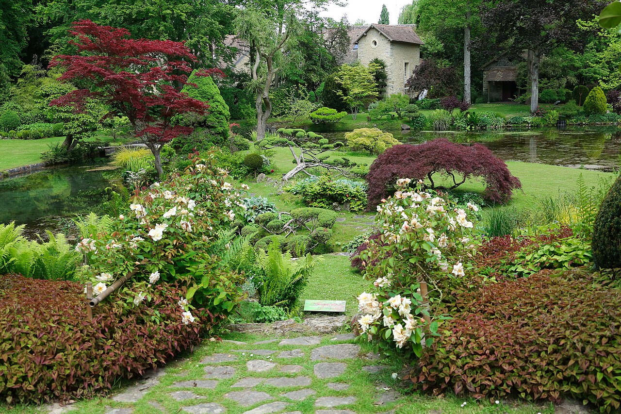 Japanese Garden, Château de Courances, Essonne, France