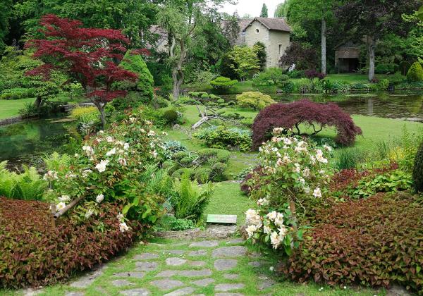 Japanese Garden, Château de Courances, Essonne, France